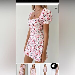 sold out princess polly floral havena mini dress size US 2. Worn one time